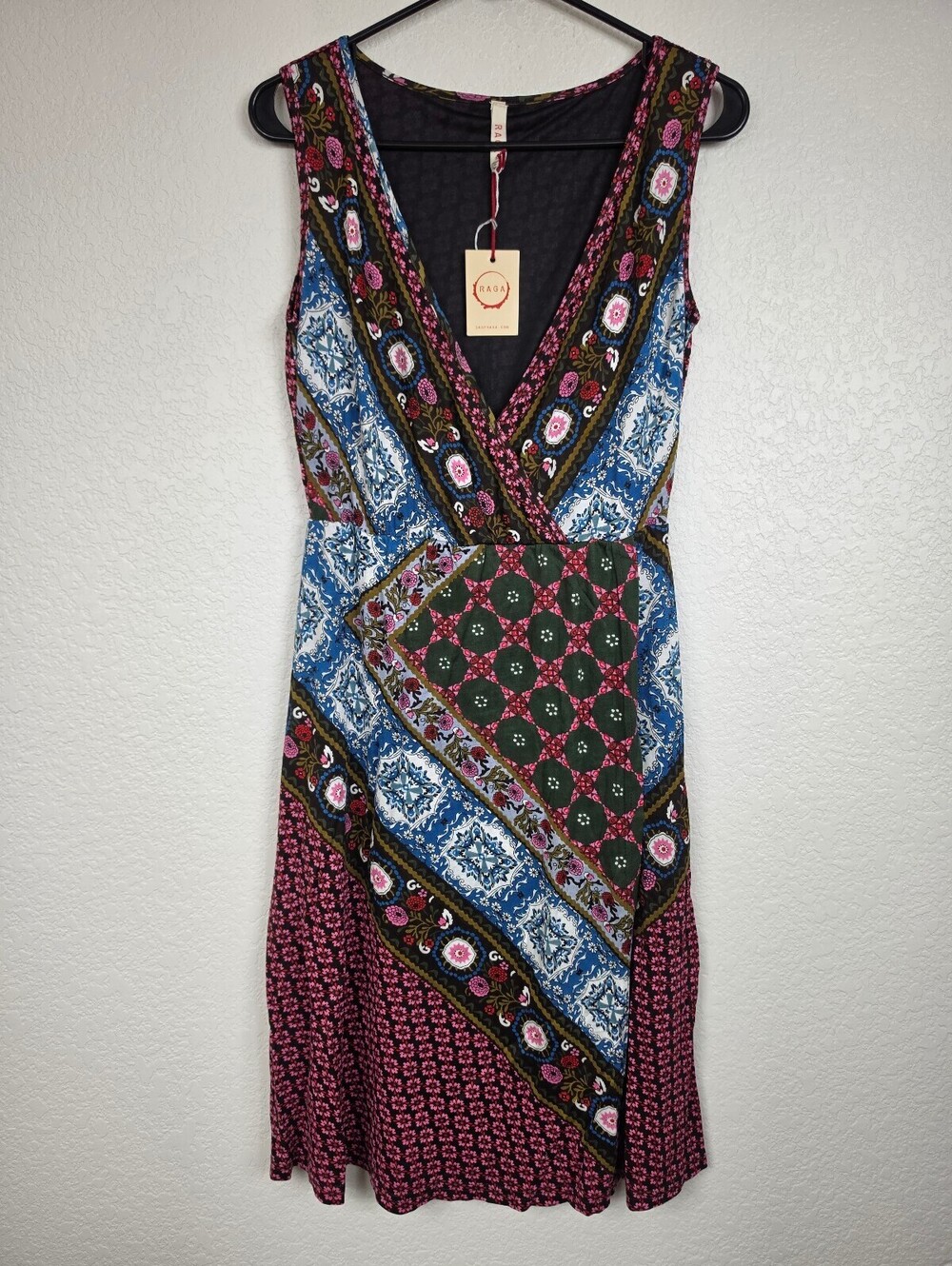 NWT Anthropologie Raga Sleeveless V-Neck Patchwork Dress